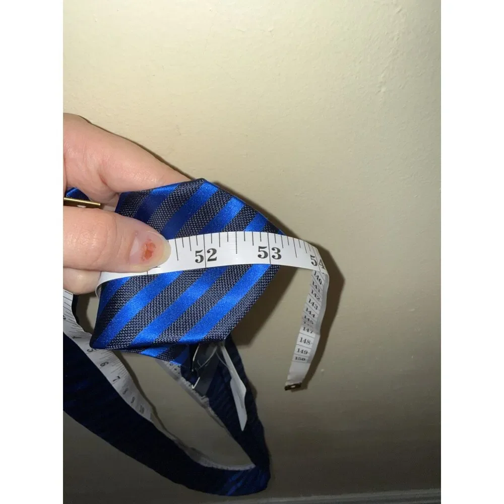 Nautica Boys Blue Navy Striped Necktie NWT Classic Prep Formal Wedding Dress Up